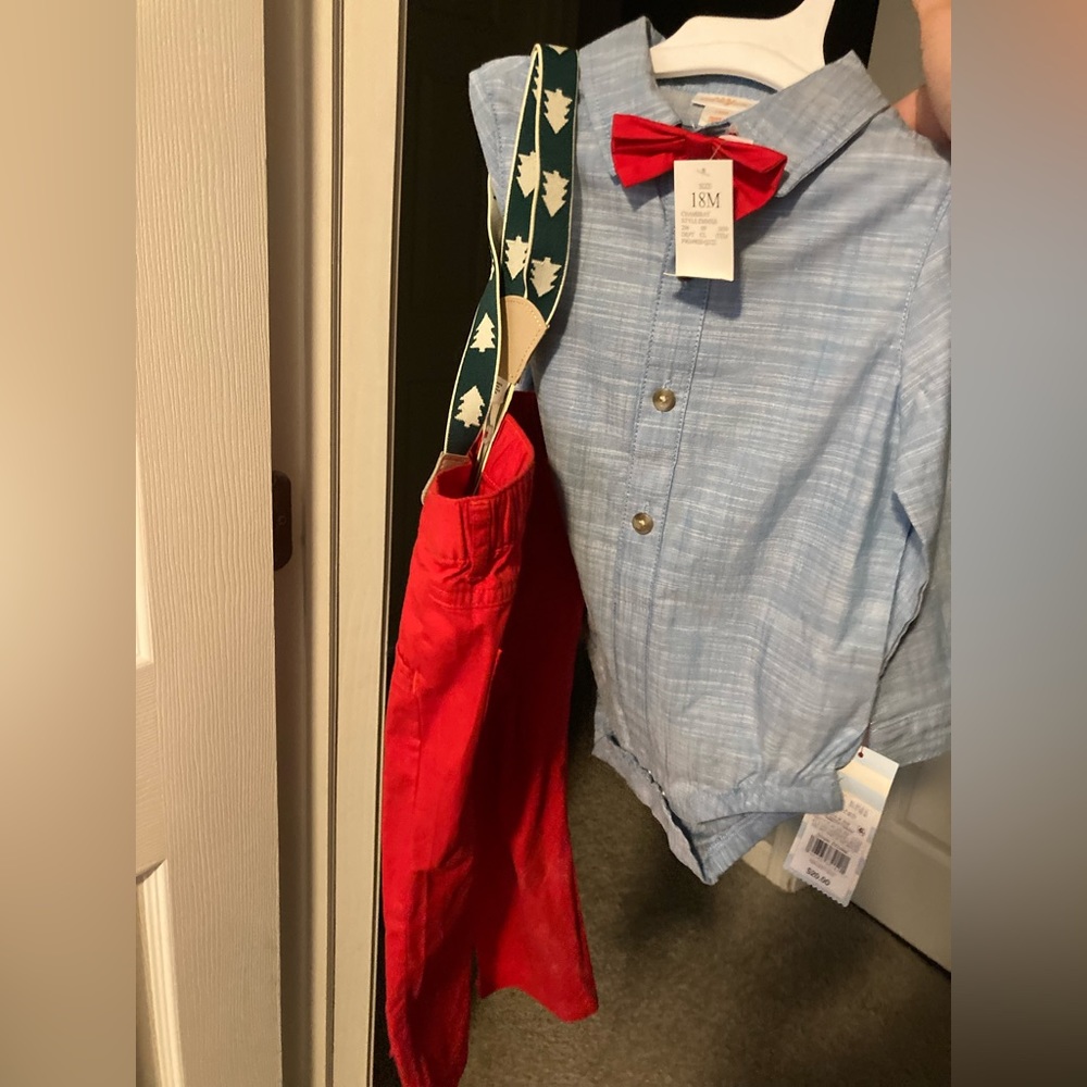 Baby boy 18m Christmas outfit